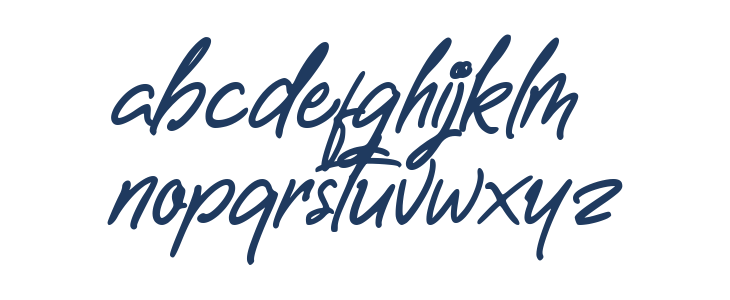 Letterally Handwritten Demo Lowercase