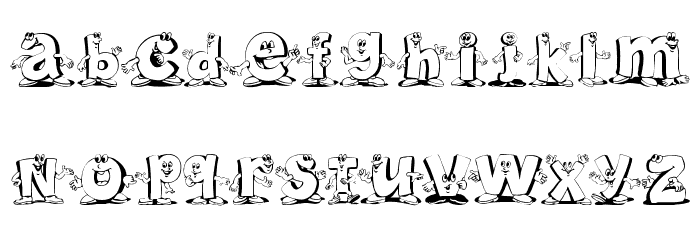 Letterbeings Font LOWERCASE