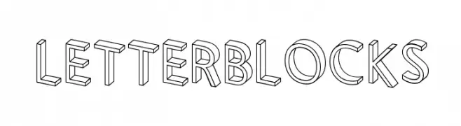 Letterblocks  font caratteri gratis