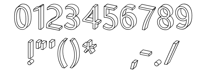 Letterblocks Font OTHER CHARS
