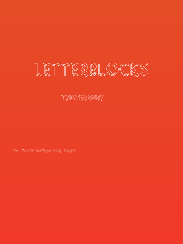 Letterblocks Poster