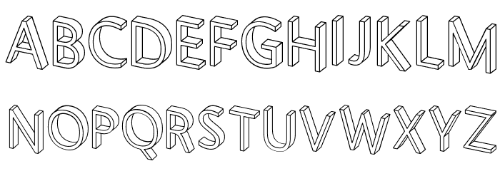 Letterblocks Font LOWERCASE