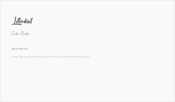 Letterdiost Business Card