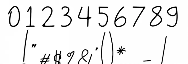 Lettered Font OTHER CHARS