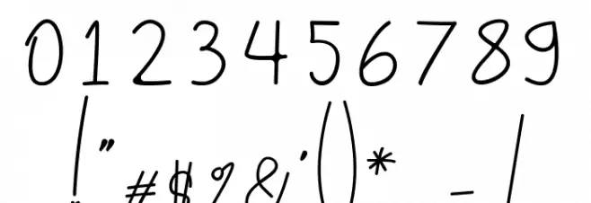 Lettered Font OTHER CHARS