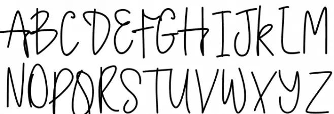 Lettered 字体 大写