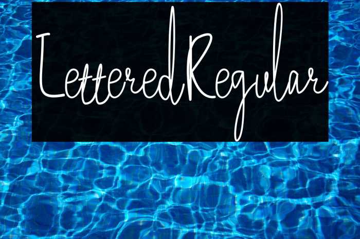 LetteredRegular Example 1