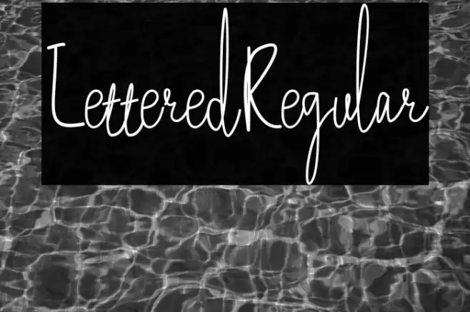 LetteredRegular Font examples
