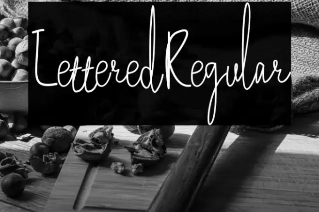 LetteredRegular Font examples