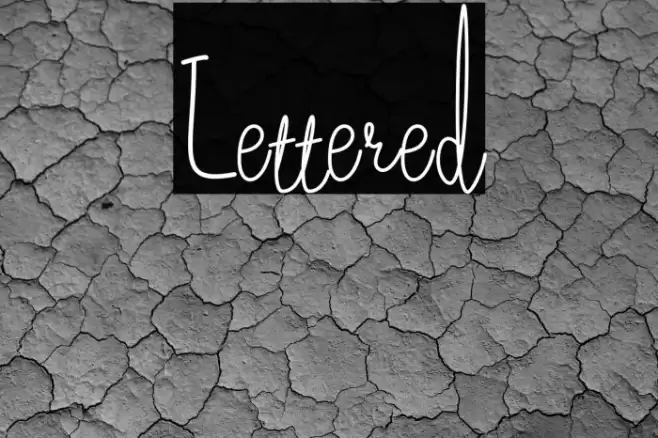 Lettered Font examples