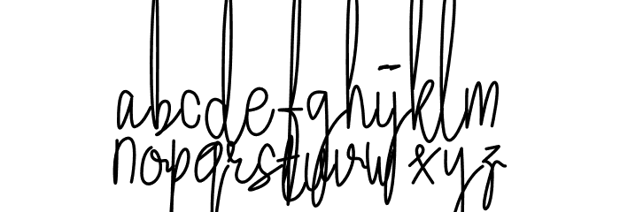 Lettered Font LOWERCASE