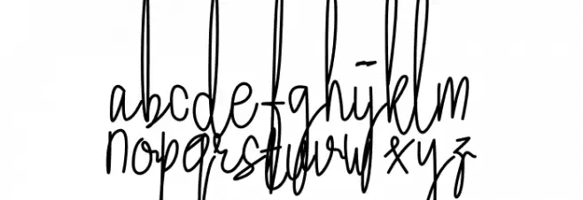 Lettered Font LOWERCASE