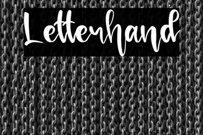 Letterhand Font examples
