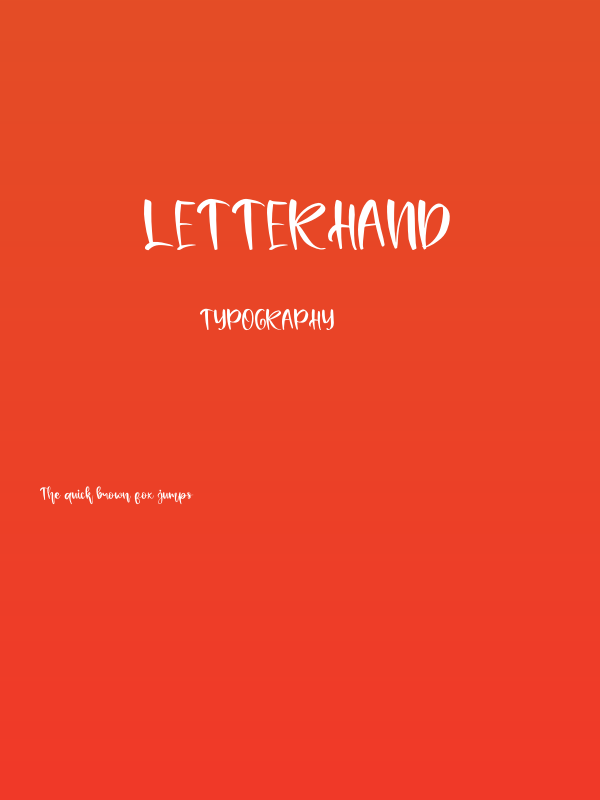 Letterhand Poster