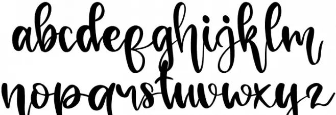 Letterhand 字体 小写