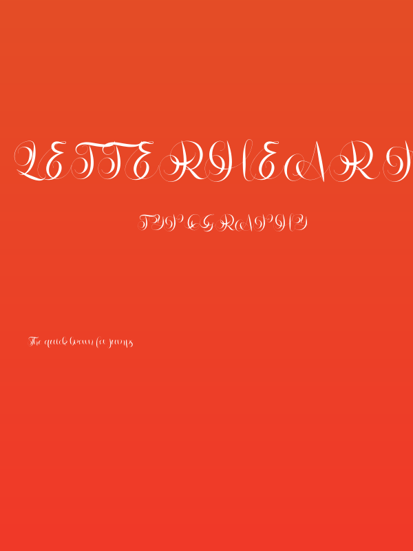 Letterhear Personal Use Poster