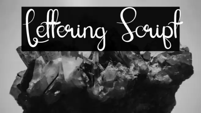 Lettering Script Font examples
