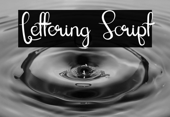 Lettering Script Example 3