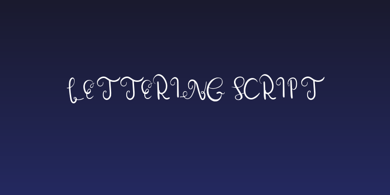 Lettering Script Social Header