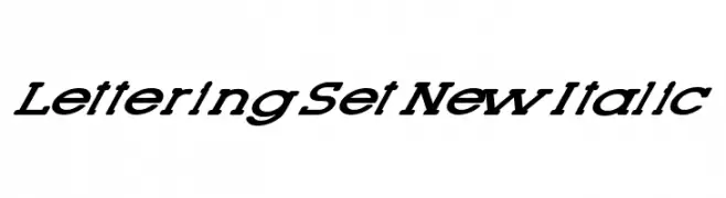 Lettering Set New Italic  Free Fonts Download