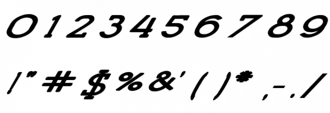 Lettering Set New Italic Font OTHER CHARS