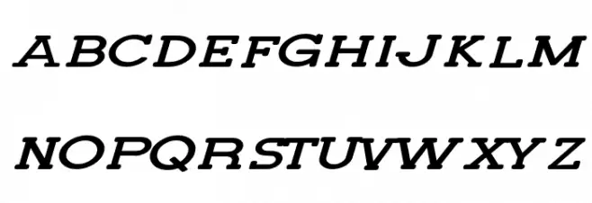 Lettering Set New Italic フォント 大文字