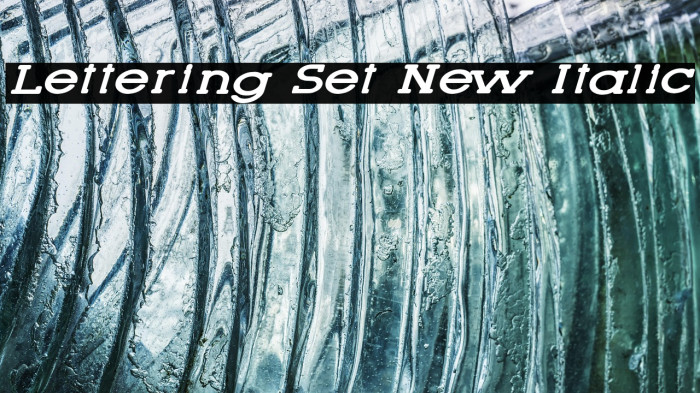 Lettering Set New Italic Example 2