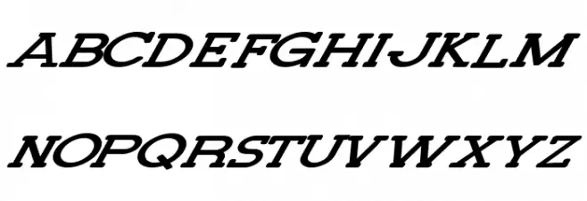 Lettering Set New Italic Fuentes MAYÚSCULAS