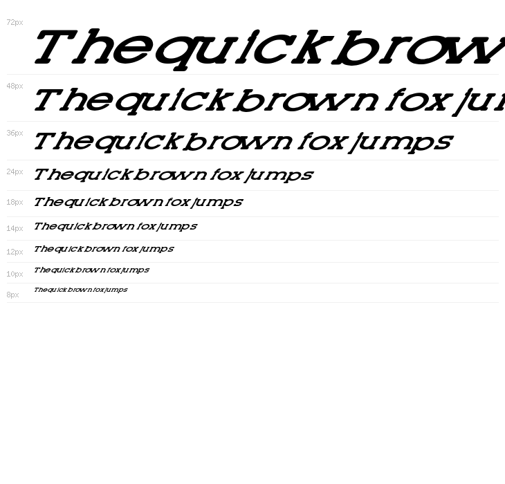 Lettering Set New Italic Waterfall