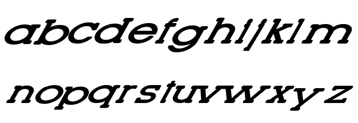 Lettering Set New Italic Font LOWERCASE