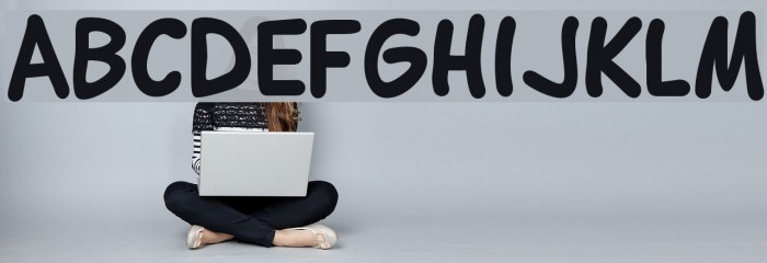 Lettering1 Bold Font examples