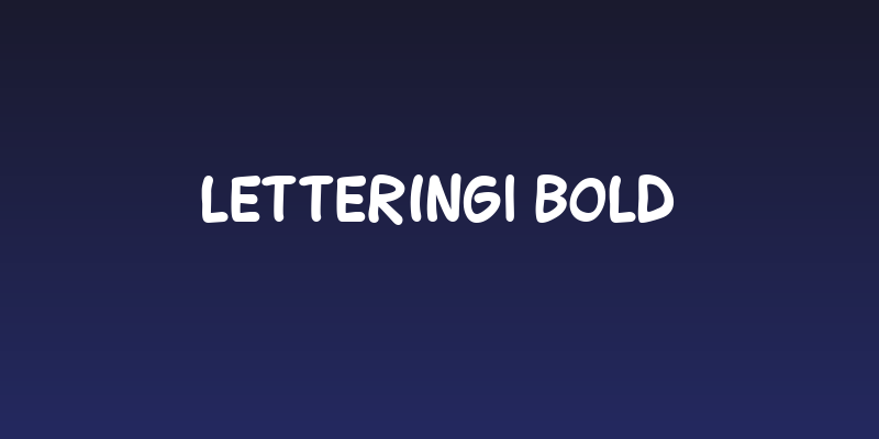 Lettering1 Bold Social Header