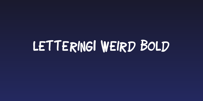 Lettering1 Weird Bold Social Header