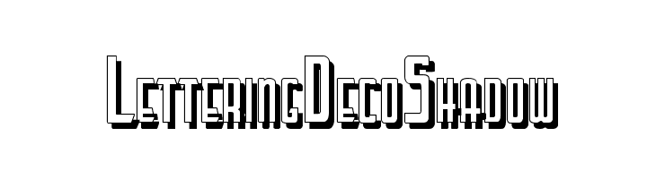LetteringDecoShadow Font