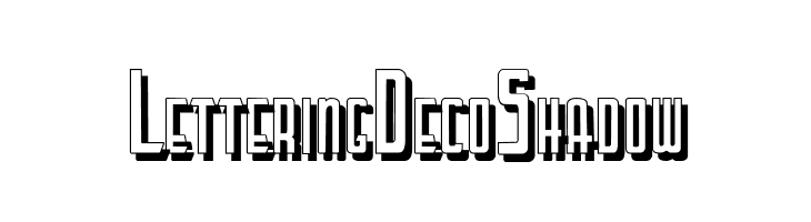 LetteringDecoShadow  Frei Schriftart Herunterladen