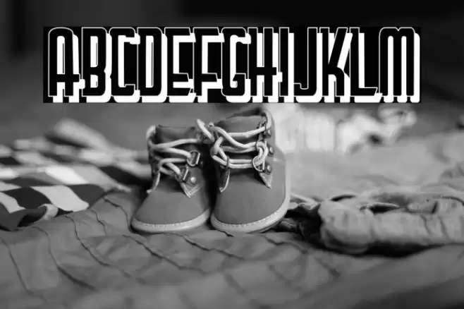 LetteringDecoShadow Font examples