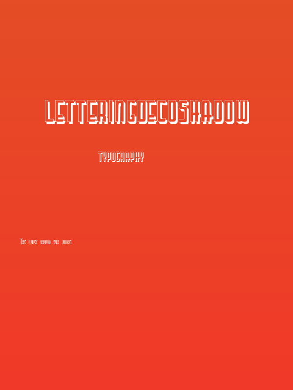 LetteringDecoShadow Poster