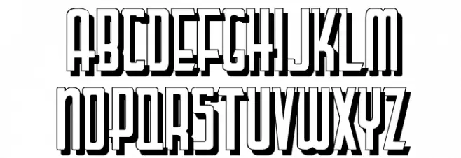 LetteringDecoShadow フォント 大文字