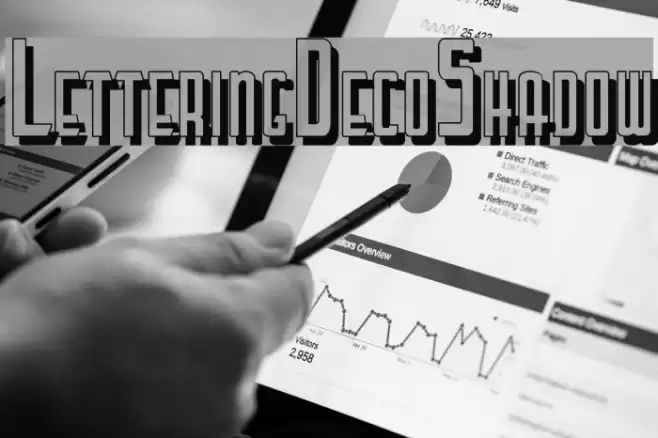 LetteringDecoShadow Font examples