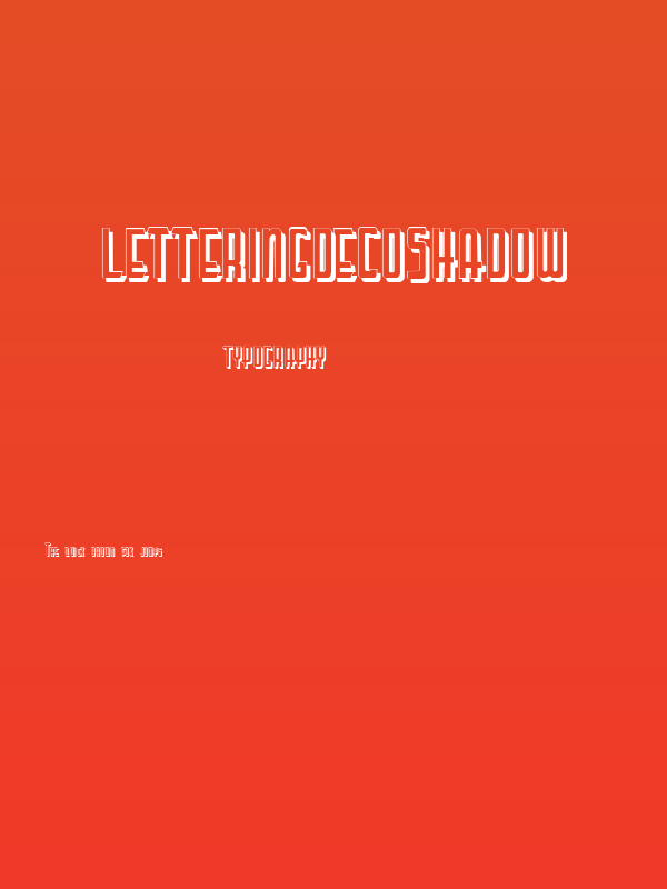 LetteringDecoShadow Poster