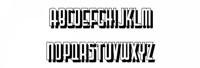 LetteringDecoShadow Fonte MINÚSCULAS