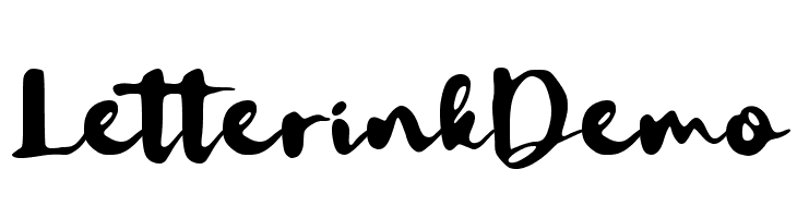 Letterink Demo  Descarca Fonturi Gratis