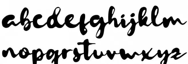 Letterink Demo Schriftart Kleinbuchstaben