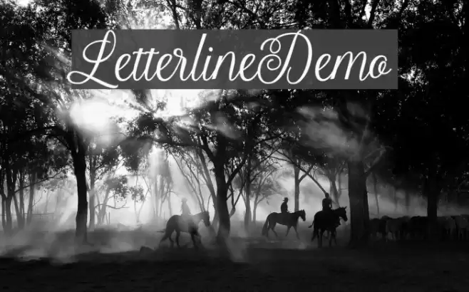LetterlineDemo Font examples