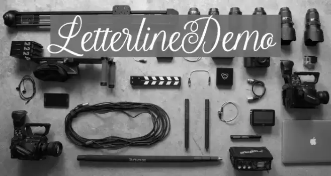 LetterlineDemo Font examples
