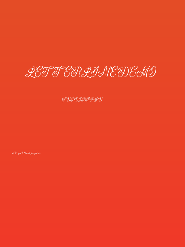 LetterlineDemo Poster