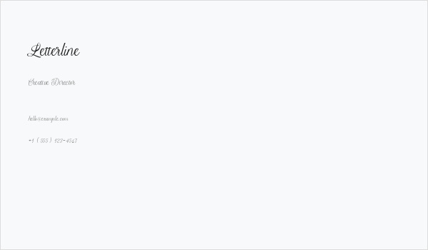 Letterline Business Card