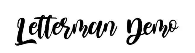 Letterman Demo  font caratteri gratis