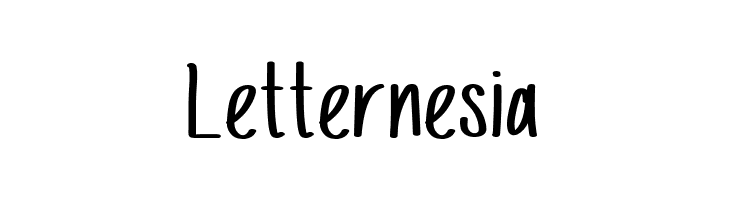 Letternesia  नि: शुल्क फ़ॉन्ट्स डाउनलोड