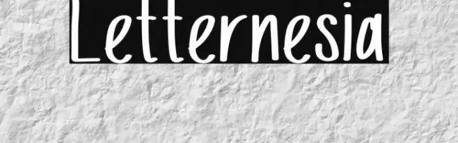 Letternesia Font examples